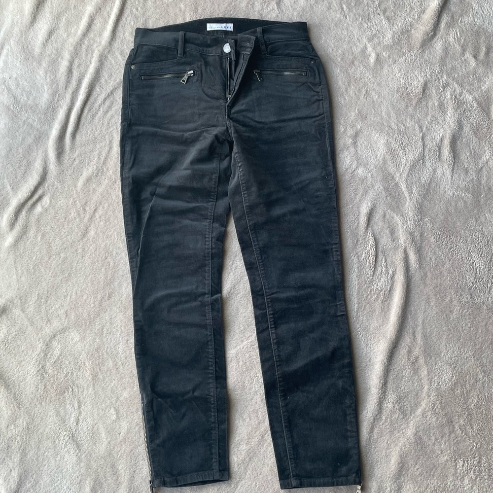 Loft Velour Moto Pants